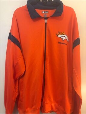 NFL Team Denver Orange Full-Zip Windbreaker Jacket